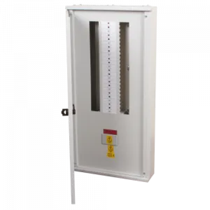 16 Way 200A Triple Pole and Neutral BX Range MCB Distribution Board Direct Termination No Incomer Fitted Clear Door - Image 1