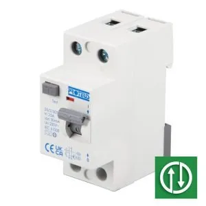 25A 2 Pole 30mA Type A Bidirectional RCD