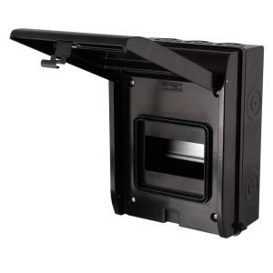 5 Module Matt Black Metalclad Enclosure