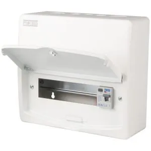 8 Way 100A 30mA RCD Incomer Metalclad Consumer Unit