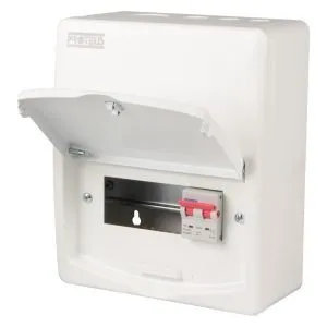 4 Way 100A DP Isolator Incomer Metalclad Consumer Unit