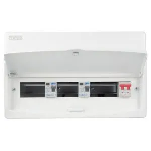 12 Way 100A DP Isolator Incomer Variable RCD Metalclad Consumer Unit - Image 4