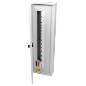 12 Way Triple Pole and Neutral Vertical ABX Range MCB Distribution Board Complete with 100A Four Pole Switch Disconnector Incomer Fitted