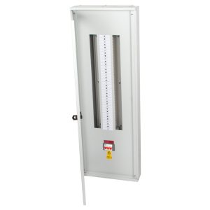 24 Way 125A Triple Pole and Neutral BX Range MCB Distribution Board Complete with 125A Triple Pole Switch Disconnector Incomer Fitted Clear Door - Image 1