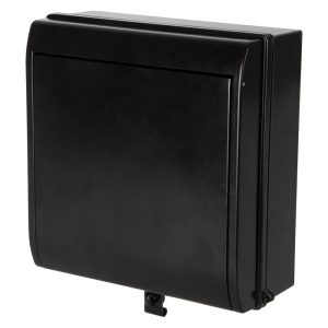 100A DP Isolator Incomer PV IP65 Matt Black Metalclad Distribution Board c/w 20A B Curve RCBO - Image 2