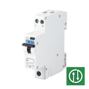 25A 1 Mod Bidirectional Compact RCBO 6kA B Curve 30mA Type A - Image 1